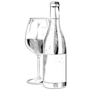 Bouteille et verre de vin